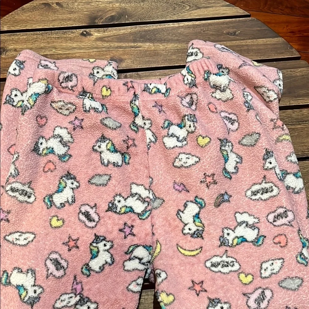 Unicorn Print Pink Preloved Pajamas - Picture 2 of 7